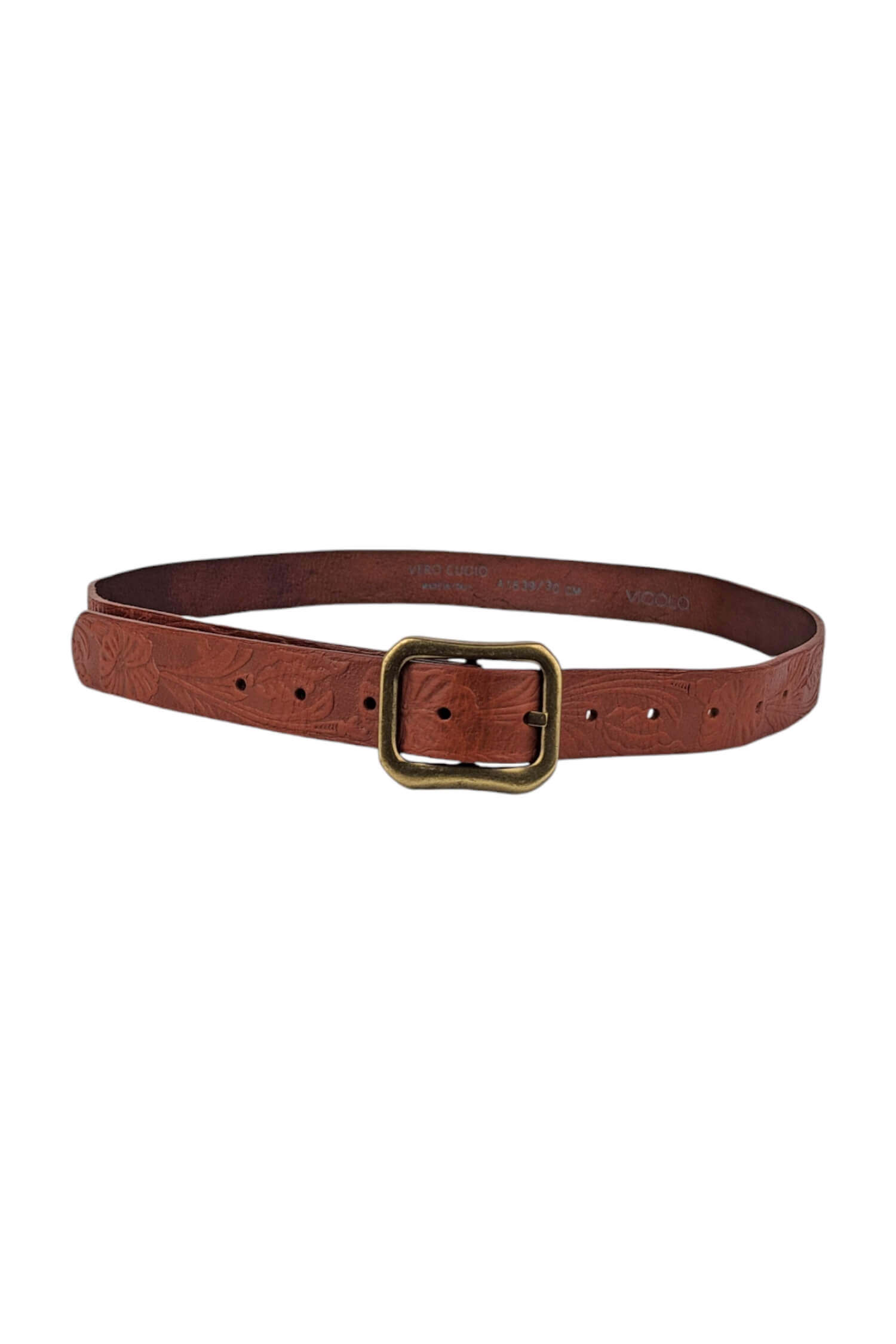 Women's leather belt VICOLO brown