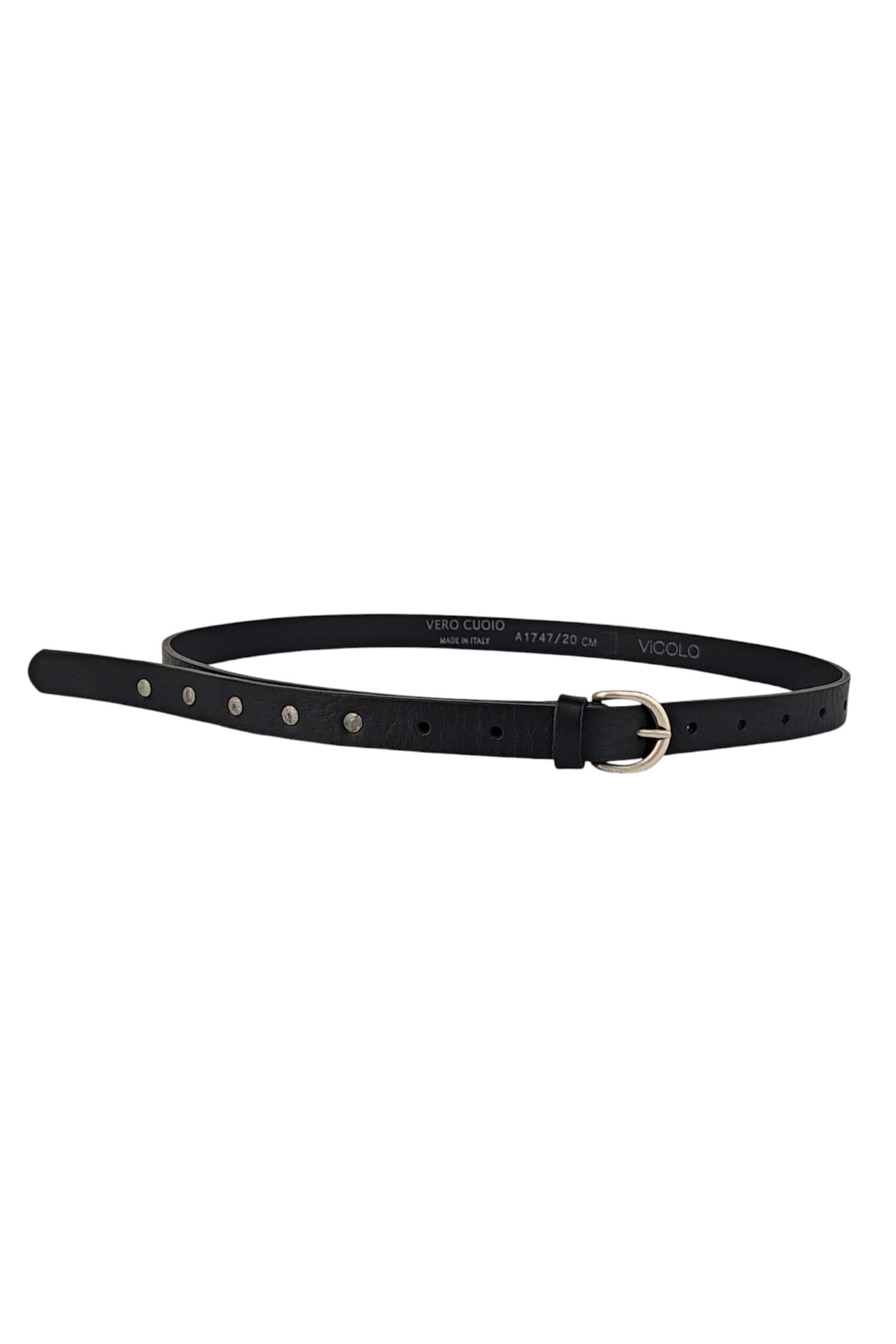 Women's leather belt VICOLO black