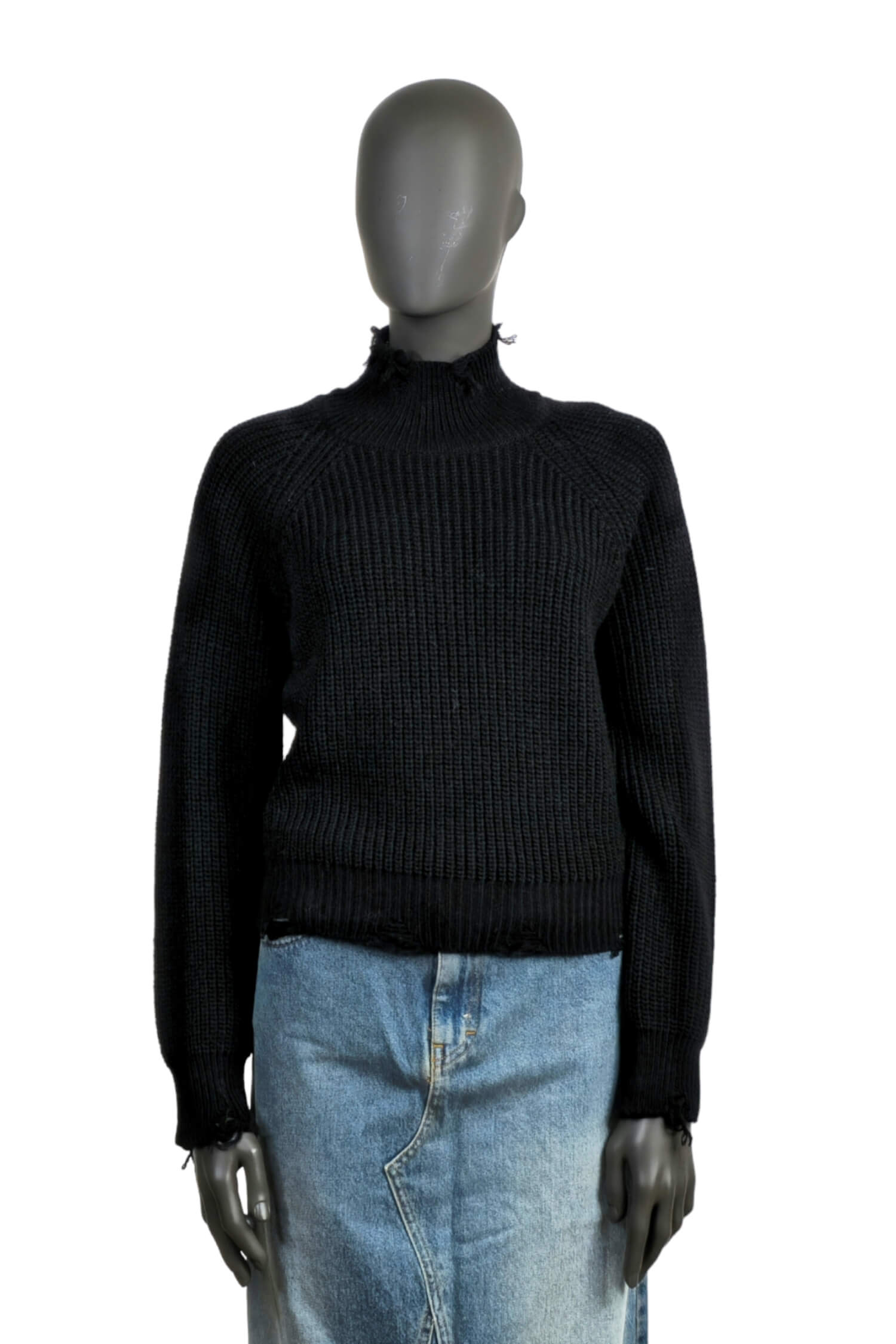 Sweater with VICOLO wool content black 1