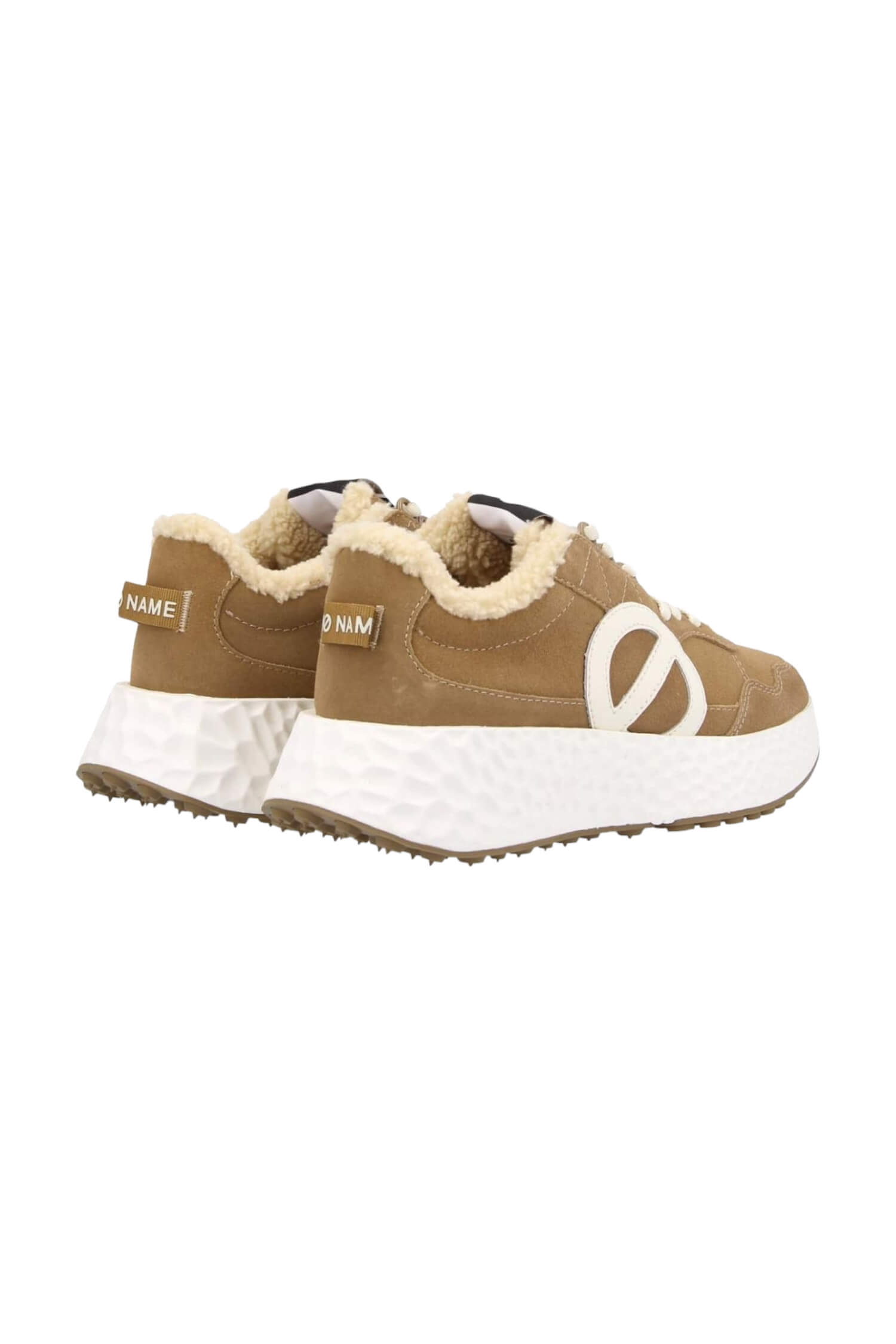 Women's winter sneakers on the platform NO NAME brown 3