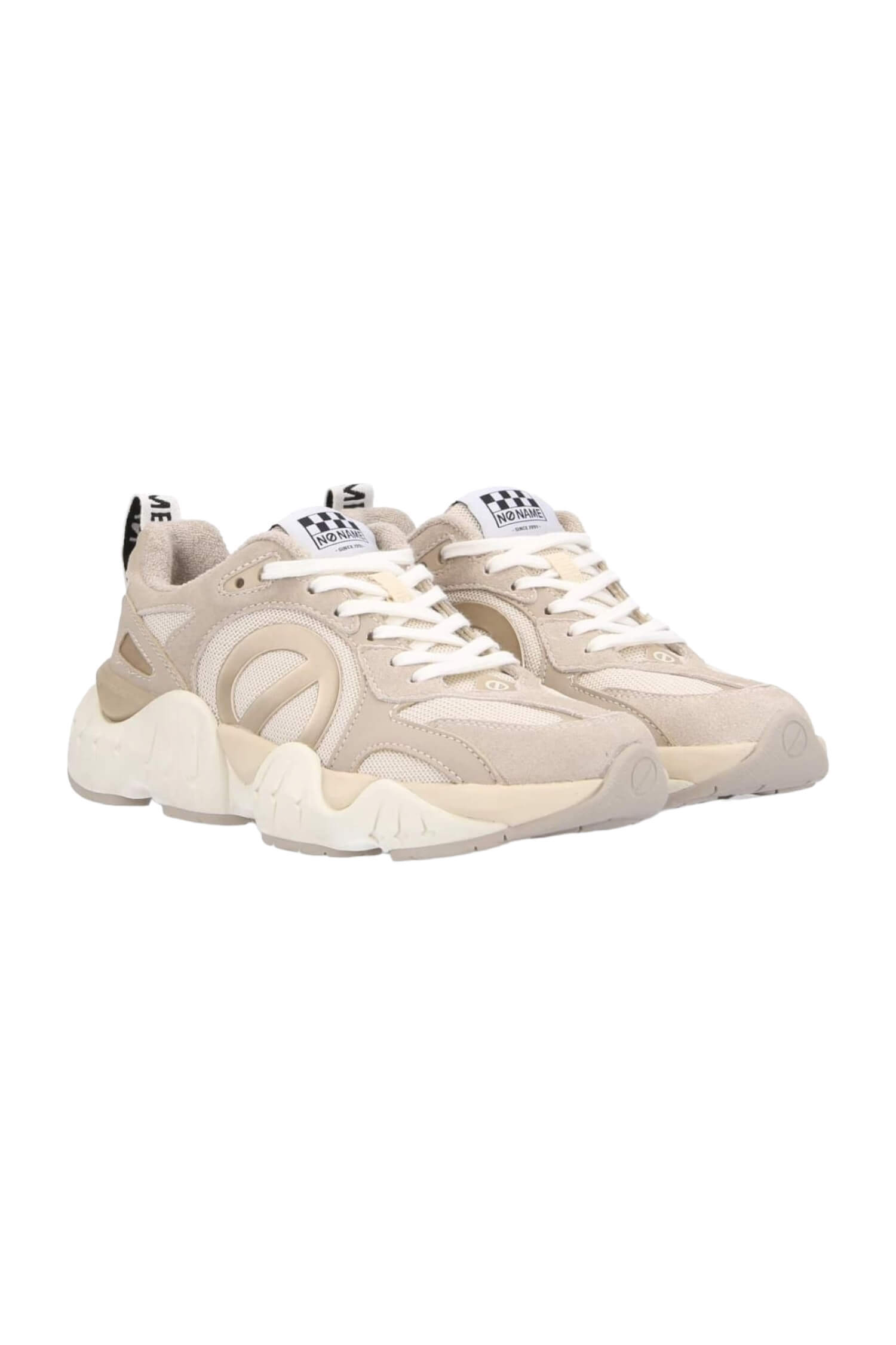 NO NAME beige platform sneakers 5