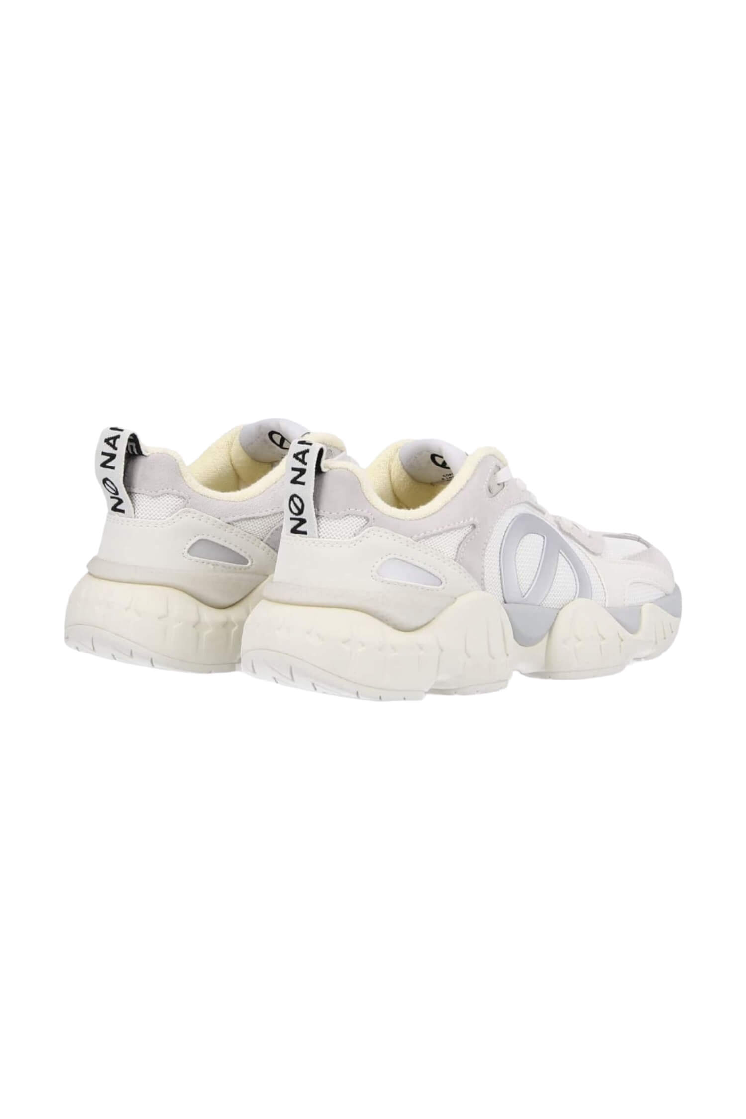 Brand sneakers on the platform NO NAME white 3