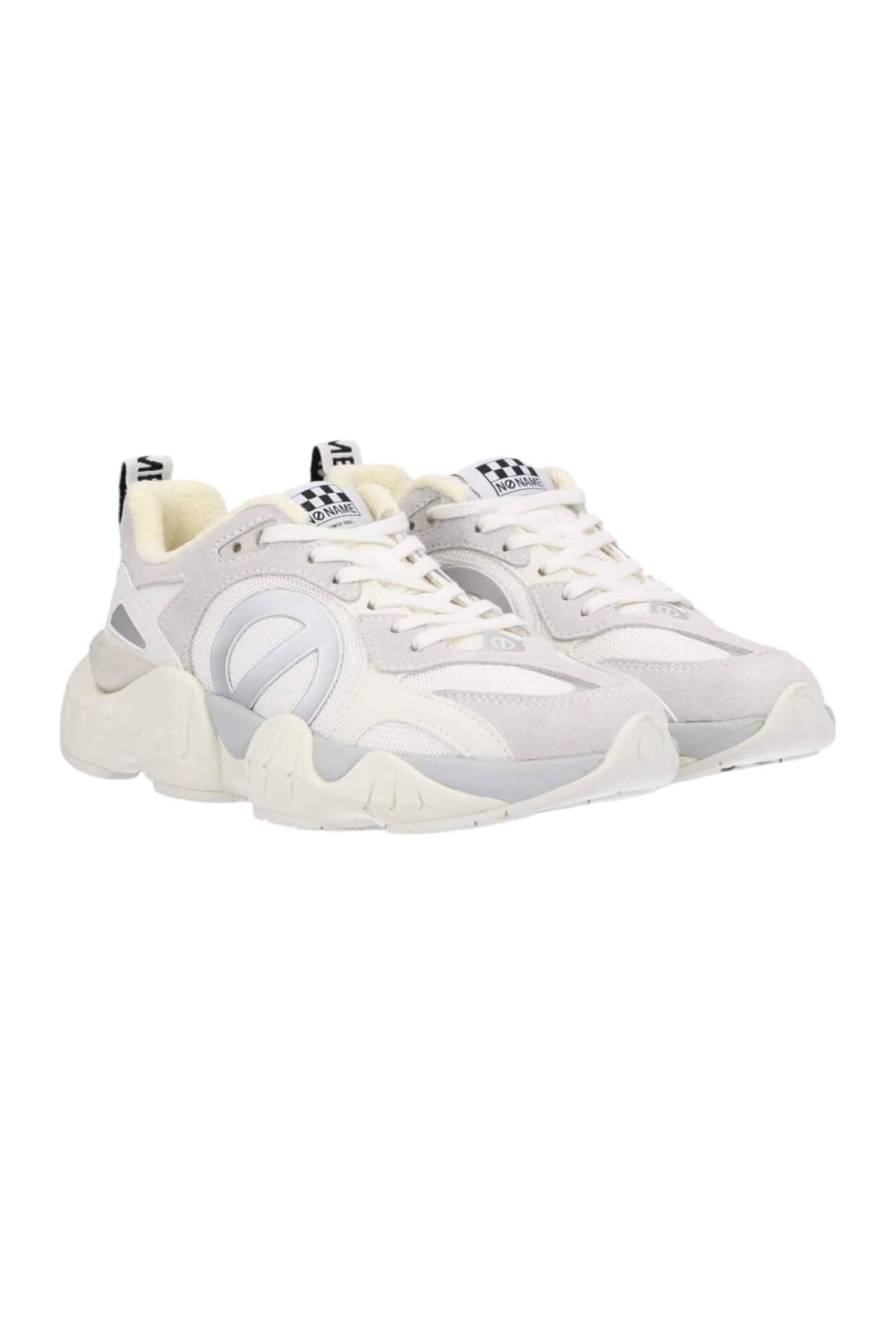 NO NAME brand platform sneakers white 4