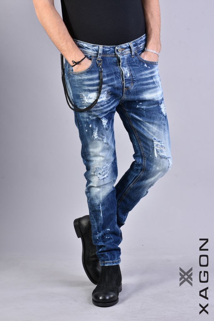 Men's jeans XAGON MAN blue UMR201 1