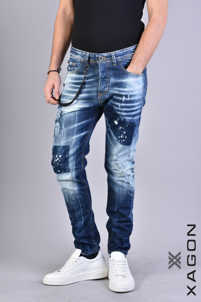 Men's jeans XAGON MAN blue UMR202 1