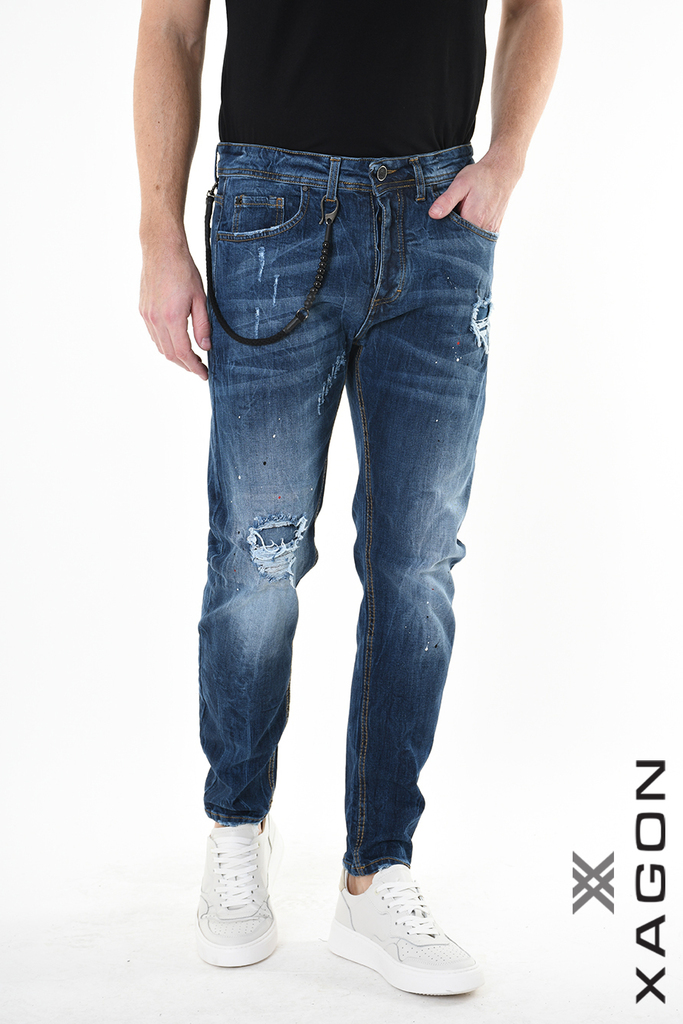 Men's slim fit jeans XAGON MAN blue