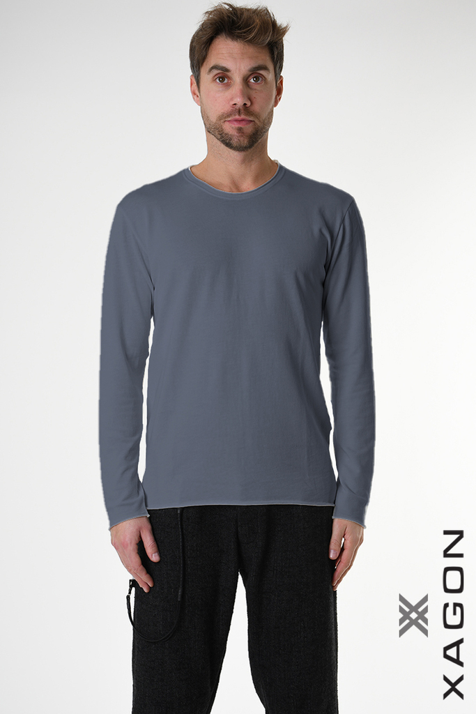 Men's T-shirt with long sleeves XAGON gray