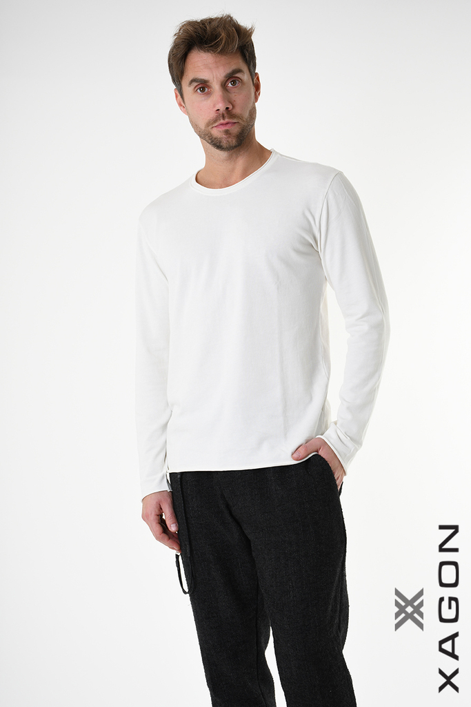 Men's T-shirt with long sleeves XAGON white