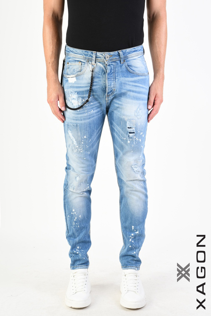 Men's slim fit jeans XAGON MAN blue