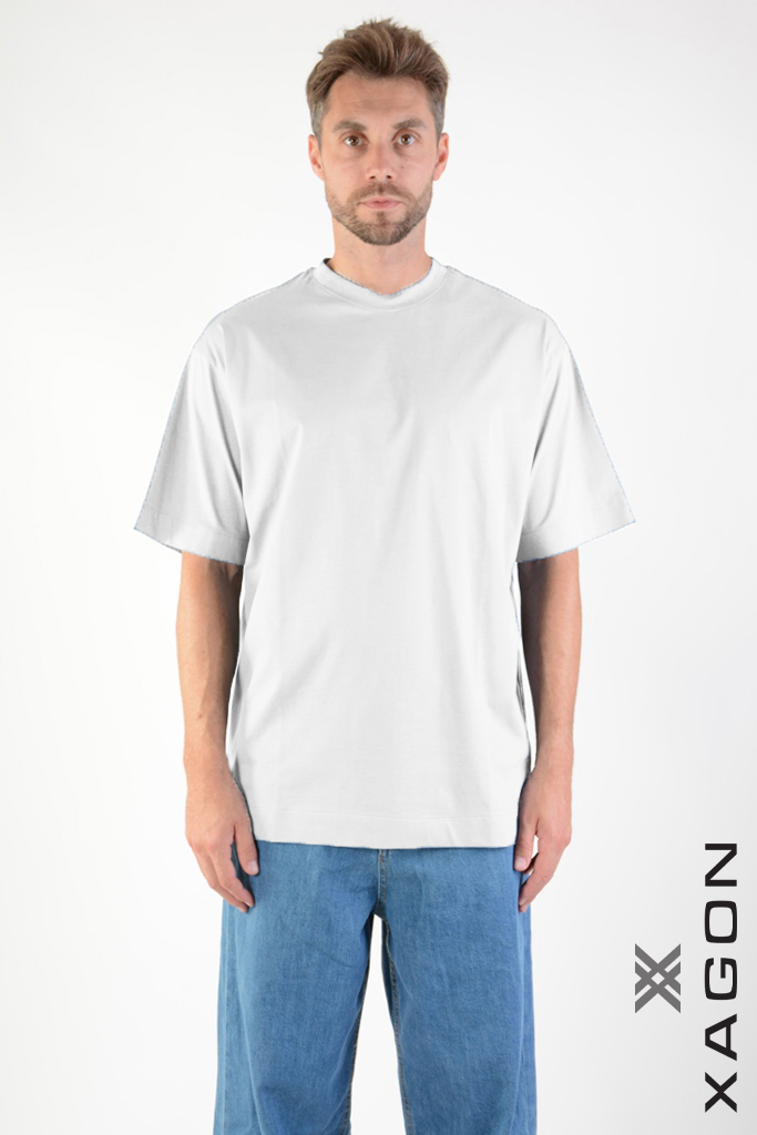 Men's oversize T-shirt XAGON MAN white