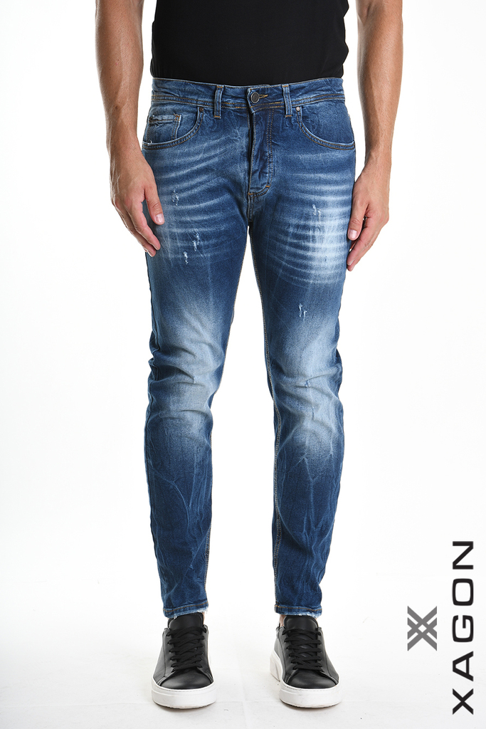 Men's slim fit jeans XAGON MAN blue