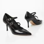 Women's leather pumps OVYE black