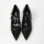 Women's leather pumps OVYE black