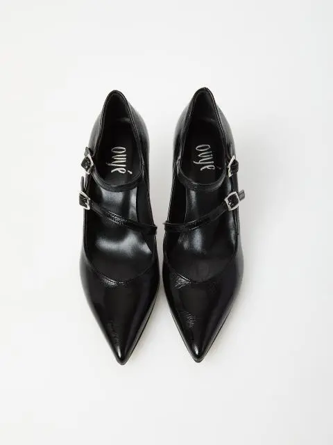 Women's leather pumps OVYE black