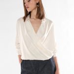Women's satin blouse IMPERIAL cream