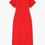 Women's social long dress IMPERIAL red