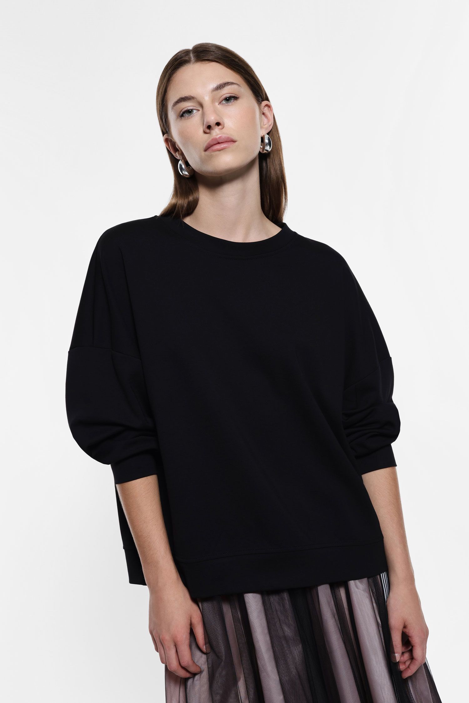 Women's oversize sweatshirt IMPERIAL black