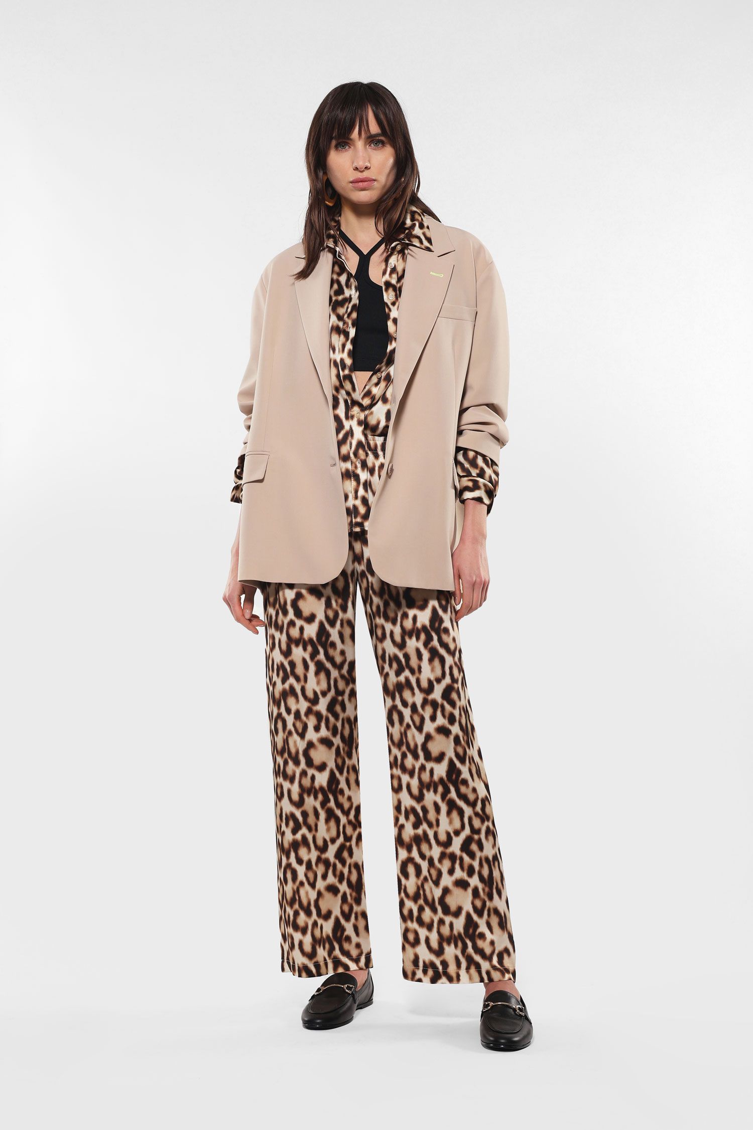 Women's summer trousers IMPERIAL leopard pattern