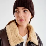 Women's cashmere hat VICOLO brown (cashmere blend)