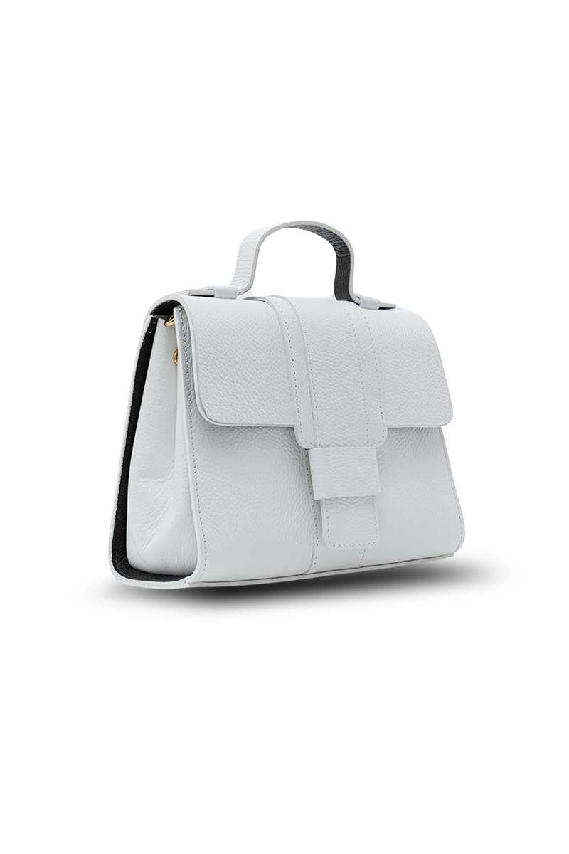 Leather crossbody handbag Leather Country white