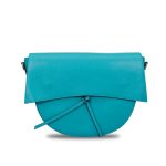Women's leather handbag Leather Country Janet turquoise