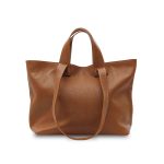 Women's leather shopper handbag leather country brown