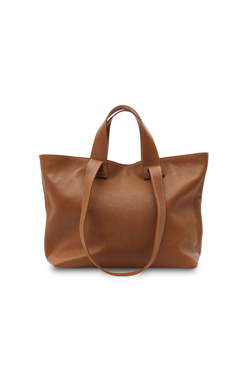 Women's leather shopper bag leather country brown