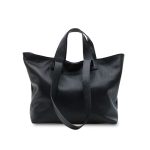 Women's leather shopper handbag leather country black
