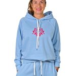 Women's hooded sweatshirt VICOLO blue