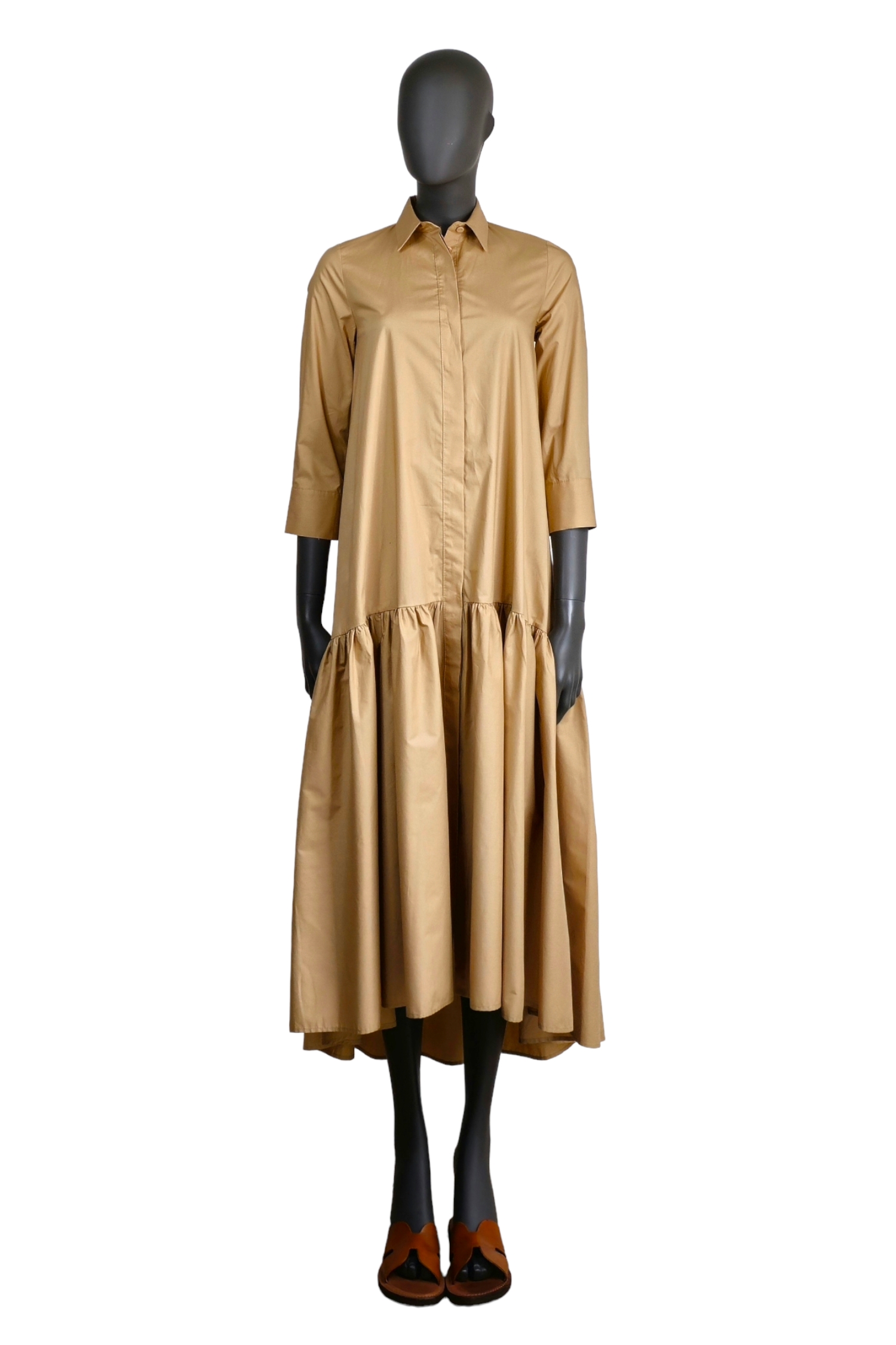 Women's long shirt dress IMPERIAL beige 2