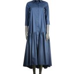 Women's long shirt dress IMPERIAL blue