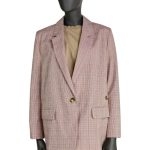 Women's checked jacket VICOLO beige