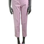 Women's figure eight slim pants with medium high waist VICOLO pink