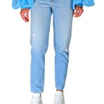 Women's slim fit jeans VICOLO blue