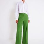 Women's wide trousers VICOLO green