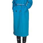 Women's long oversize winter coat IMPERIAL blue