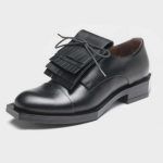 Leather handmade shoes brand LE BOHÉMIEN black K1