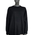 Oversize VICOLO sweater with a proportion of wool and cashmere, black