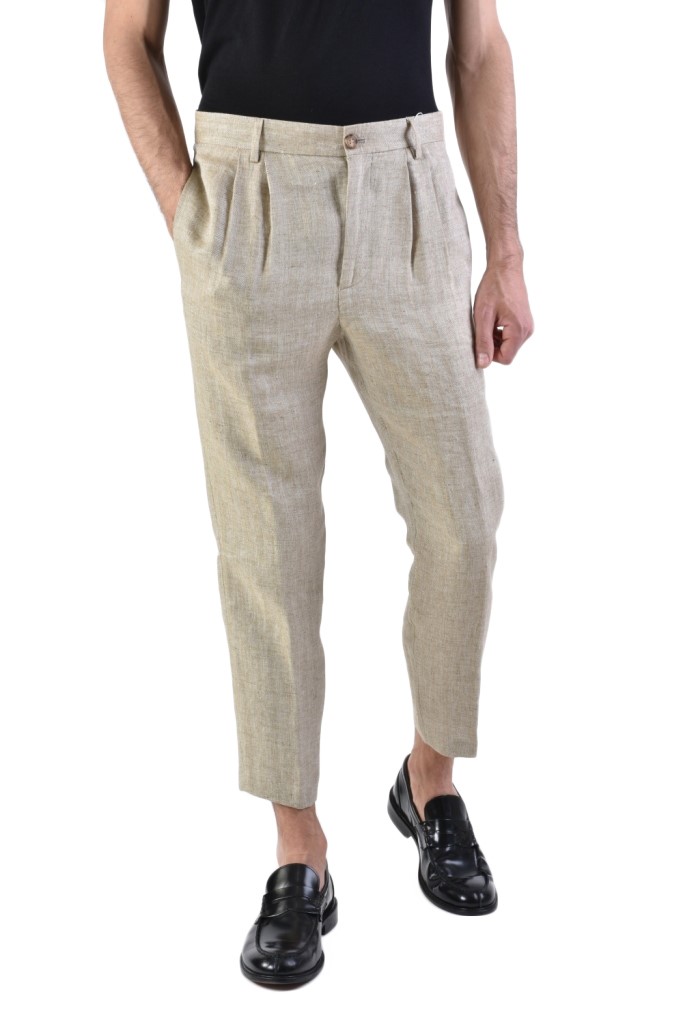 Men's linen trousers XAGON MAN beige 1