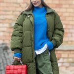 Jacket of the Italian fashion brand khaki green