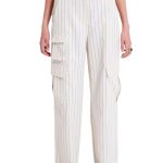 Cargo pants with wide stripes VICOLO cream