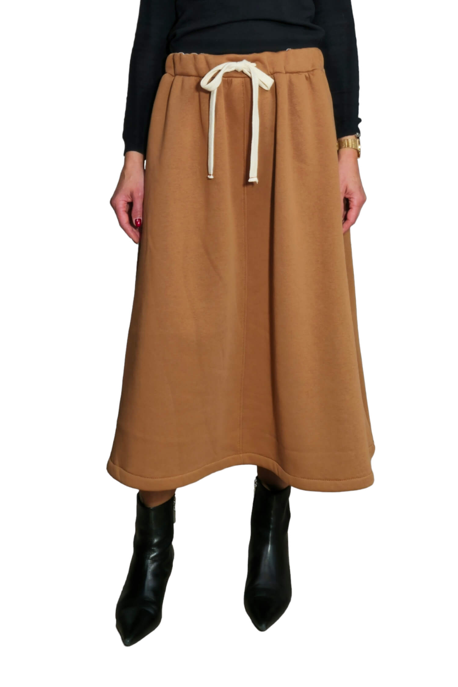 Insulated tracksuit skirt VICOLO camel