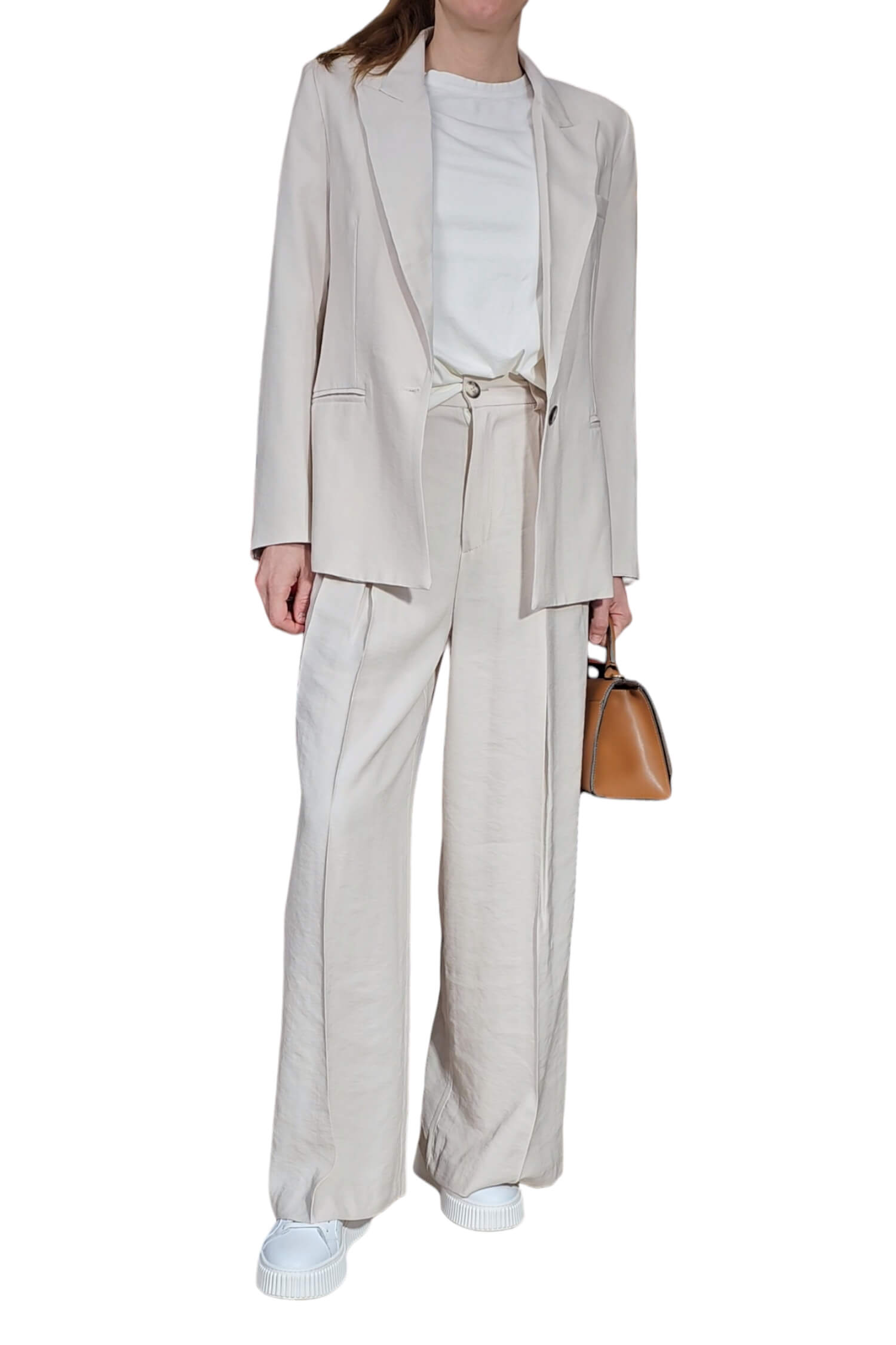 Women's wide trousers VICOLO beige