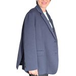 Women's oversize sweat jacket VICOLO blue