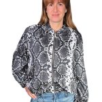 Women's bomber jacket VICOLO snake pattern