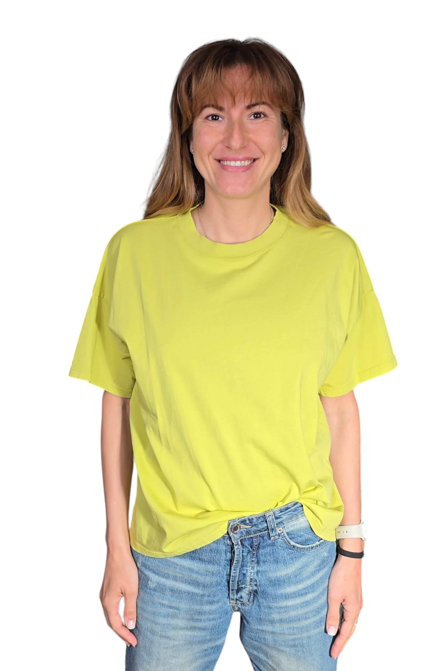 Women's T-shirt VICOLO lime yellow