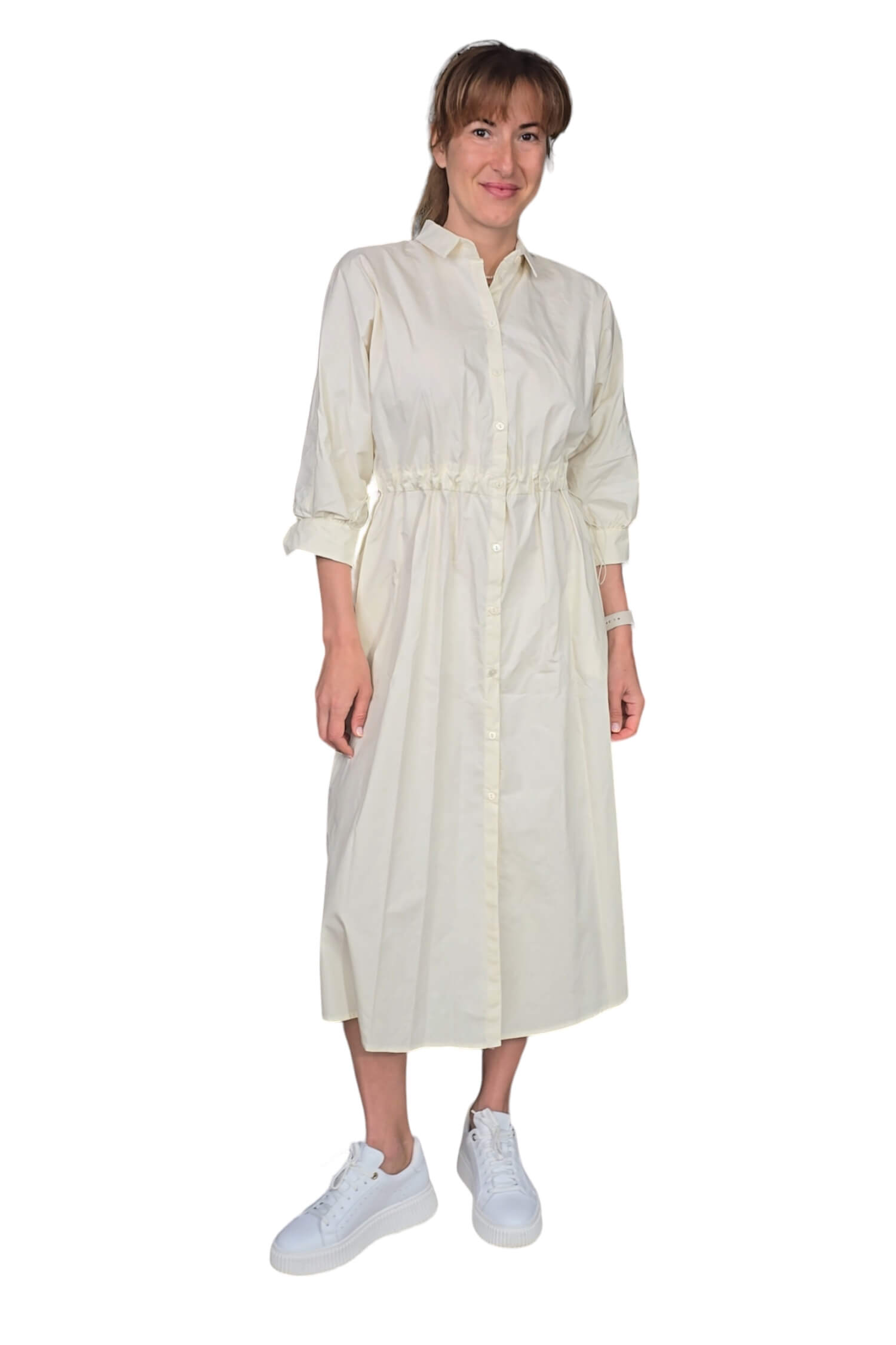 Women's shirt summer dress IMPERIAL cream