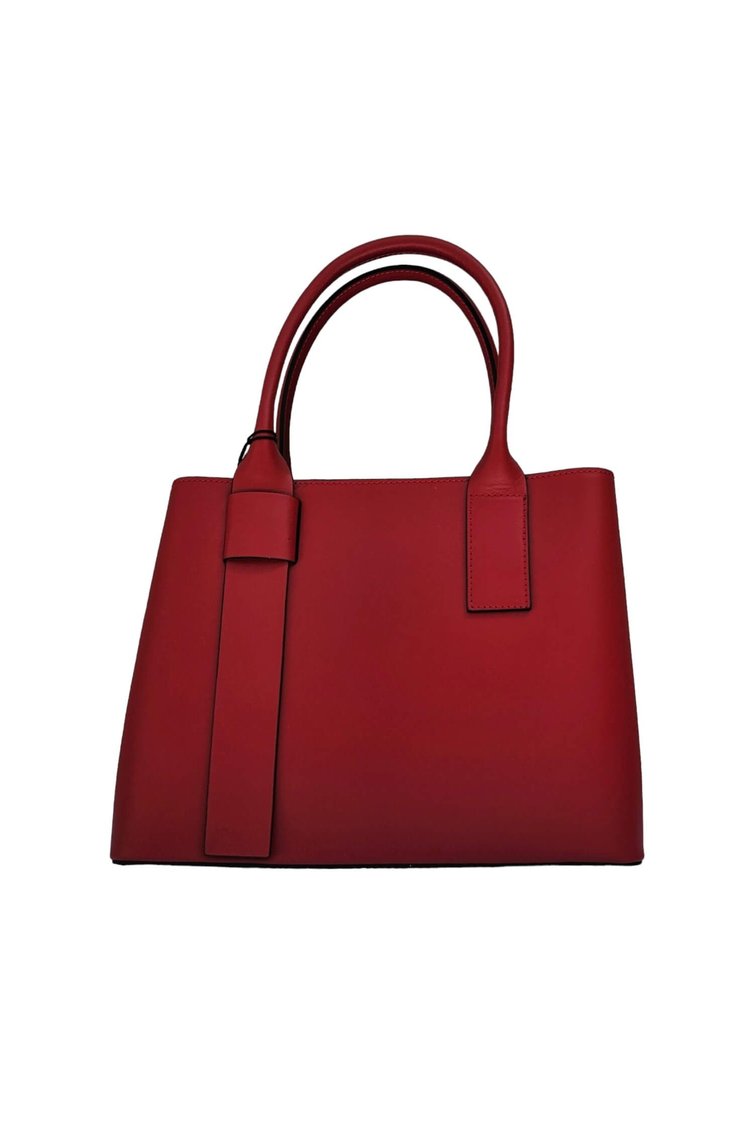 Women's leather shoulder bag RUGA red