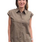 Women's summer shirt DIXIE khaki green