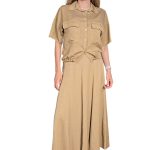 Women's summer long skirt DIXIE brown